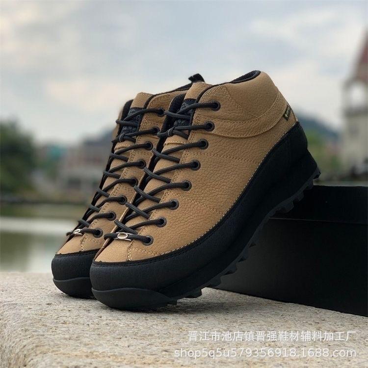 Replica Damo High-top Outdoor Camping GTX Waterproof and Non-slip V Mountaineering Shoes First Layer Cowhide Hiking Shoes for Men and Women