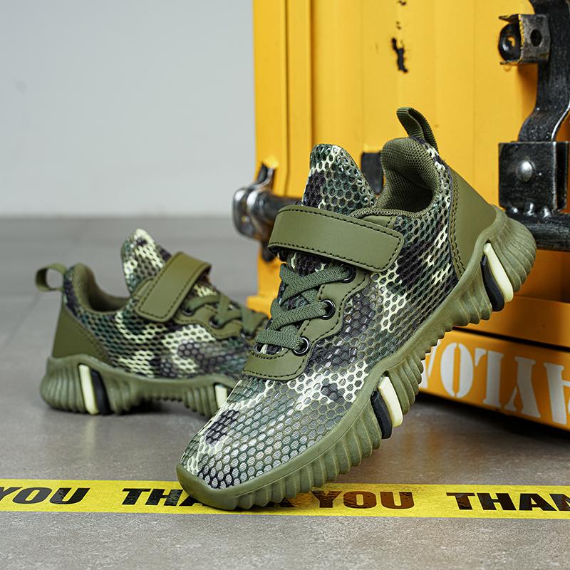 Summer Newest Brand Children Fashion Camouflage Sneakers Boy Girl Sports Shoes Baby Breathable Casual Shoes Outdoor Trainers