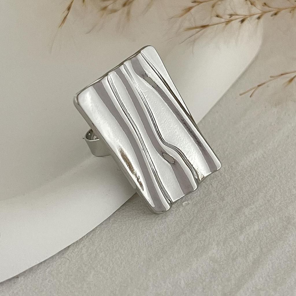 Vintage Geometric Pleated Flower Joint Rings Gold Silver Color Irregular Imitation Pearl Knuckle Ring Hollow Out Fashion Jewelry for Women Men