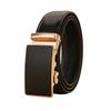 2025 Men's Fashion Leather Belt: Soft Leather, Automatic Buckle, Versatile for Casual or Dress Pants.
