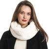 Fashion Fur Neck Warm Scarf  Winter Unisex Doutdoor Hiking Thick Solid Plush Ring Scarves Kids Women Cycling Snood Collar