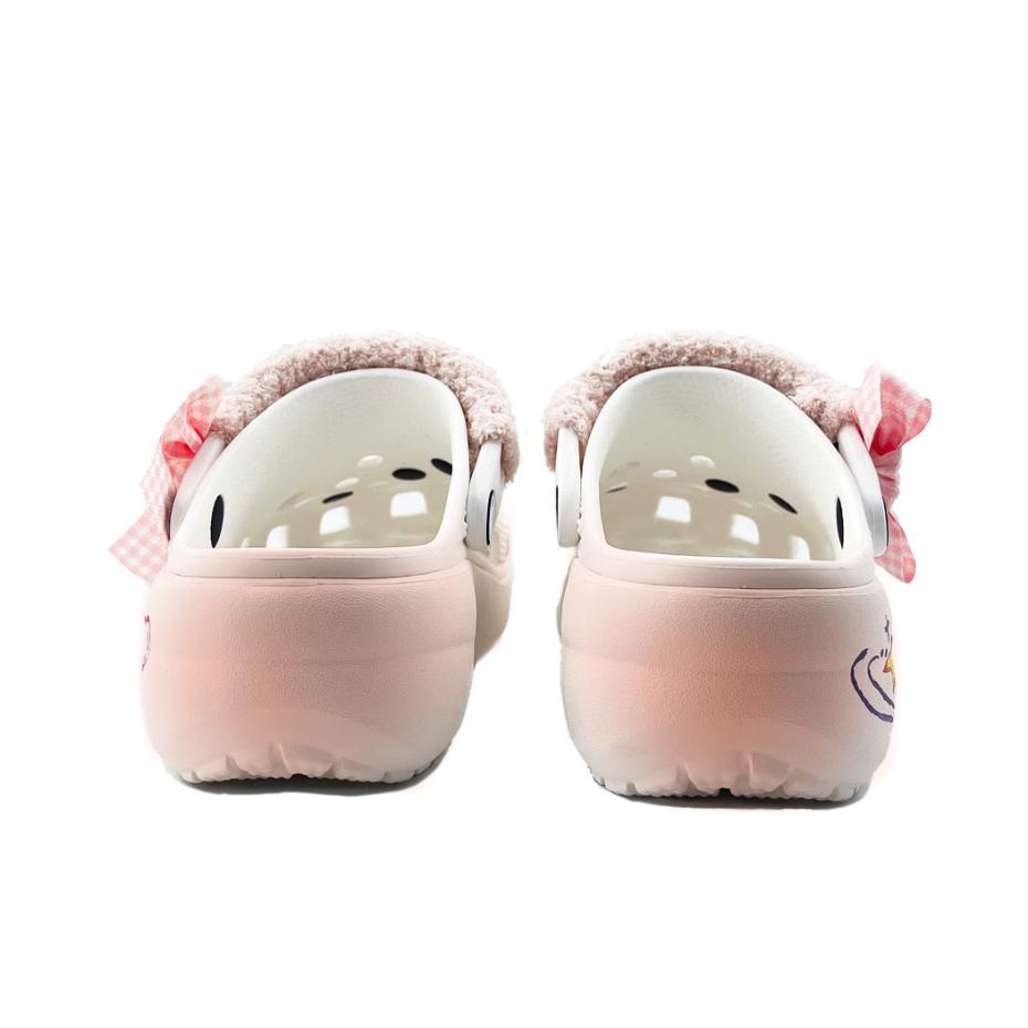 Crocs Classic Platform Clog Comfortable EVA Fashionable Clogs Unisex White