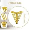 Golden Color Metal Furniture Feet 15cm Height Triangular Metal Legs  Home DIY