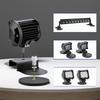 2PCS Magnetic Base Light Bar Mounts Universal Fit Strong Sucker Holder W/Rubber Boot for LED Pod Work Lights Auxiliary Driving L