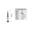 2mm Brush Needle Head: Glue Dispenser, Round Mouth, Coating Brush, Plastic Base, Screw Thread