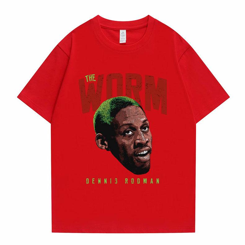 Hot New The Worm Dennis RodUnisex Graphic Tees Unisex Women Hip Hop Tshirt Boys Basketball Tshirt Male Loose T Shirts Unisex Streetwear