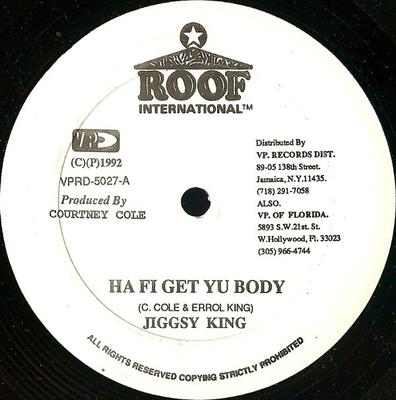 12inch Record JIGSY KING  MAX ROMEO  Ha Fi Get Yu Body  Decon Wife VPRD5027 Roof Internatio 1992 US Reggae Ska  Dub Used