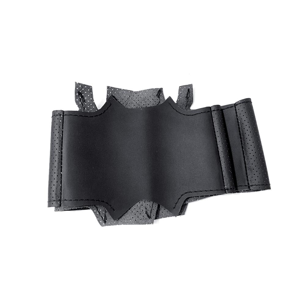 Car Steering Wheel Cover Breathable Anti Slip Genuine Leather Perforated for Peugeot 308 SW T9  3008 Auto Decoration