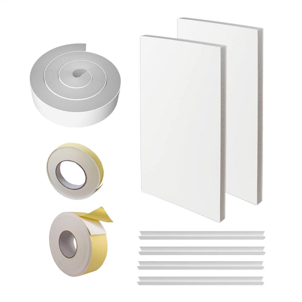 Insulation EVA Board 2 Pieces Window AC Unit Insulation EVA Board Hot Weather And Winter Insulating Accessories For Restaurant