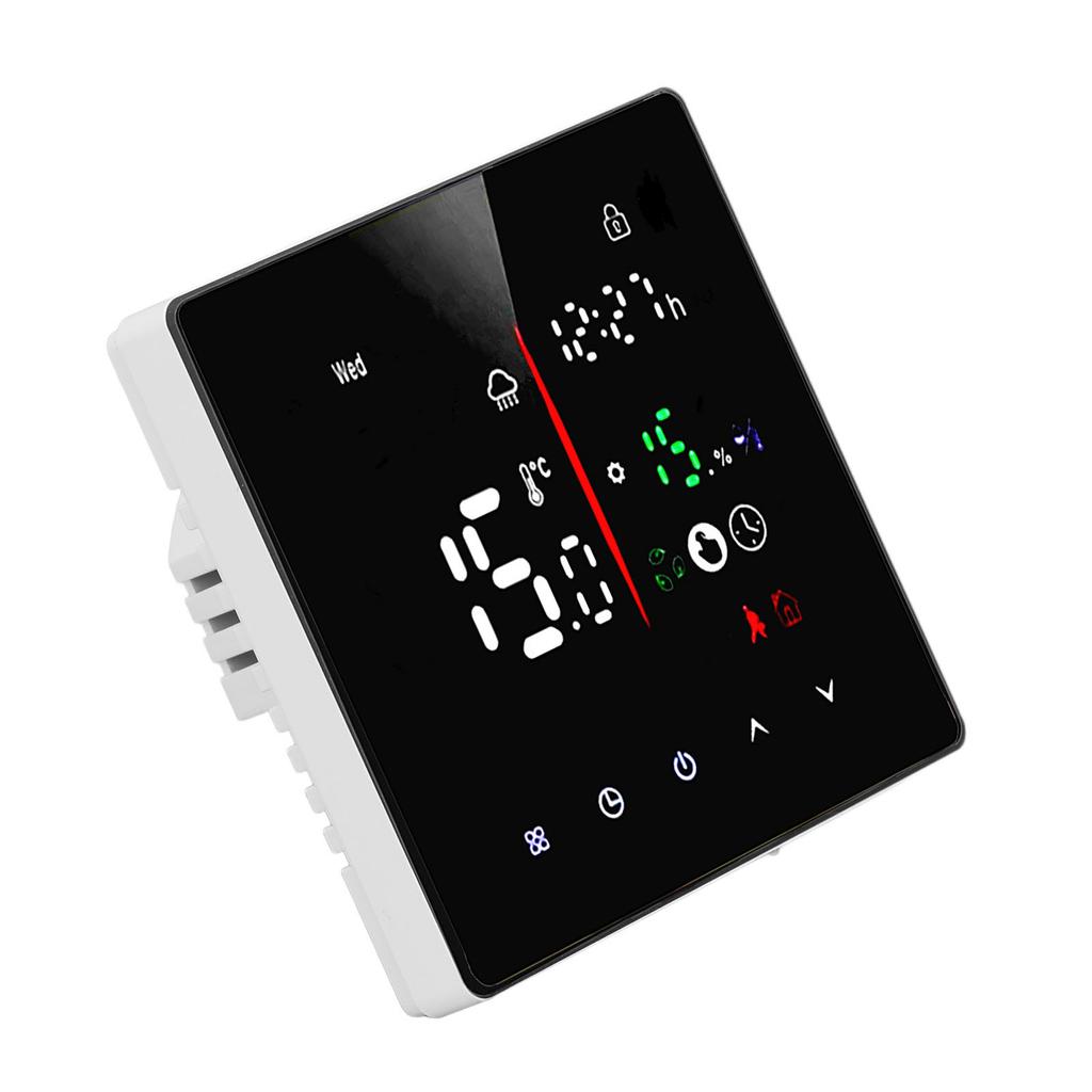 Touchscreen-Thermostat mit Verknüpfungsfunktion Wandmontage Temperaturregler für Wasserfußbodenheizung AC 90‑240V 3A