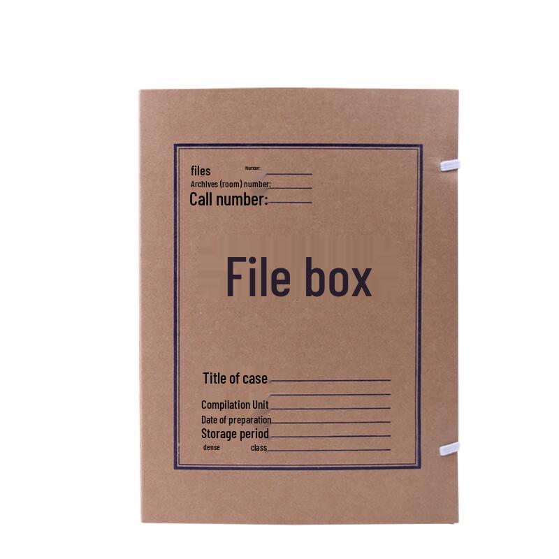Yongtai Kraft Paper Archive File Box