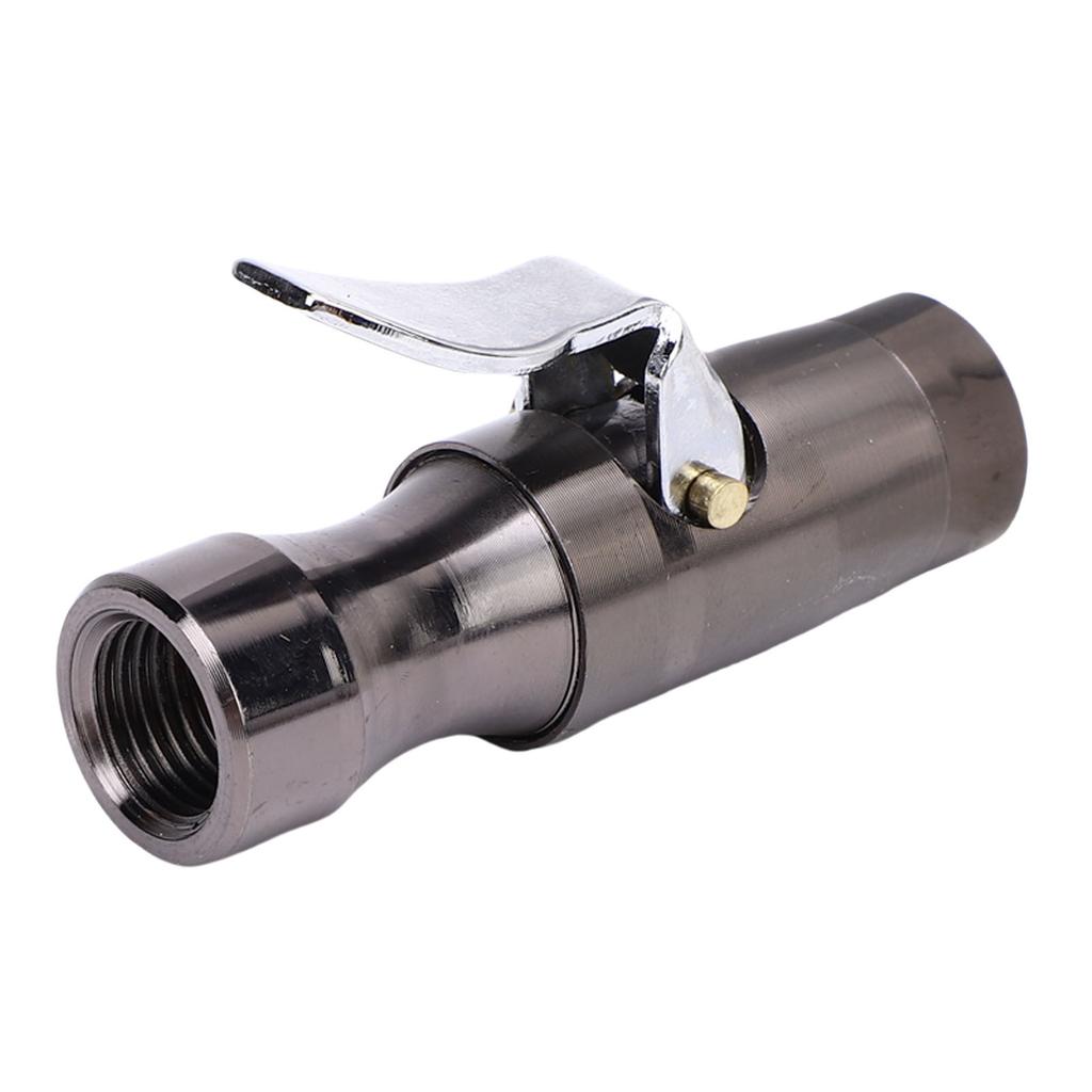 Locking   Chuck 300 PSI 1Celsius4in FNPT Heavy Duty Closed   Brass Straight Lock On Tire Chuck for Tire Inflator Gauge