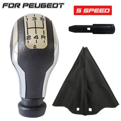 Funda de Bota para Palanca de Cambios de 5 6 Velocidades Para C1 C3 C4 Para PEUGEOT 106 107 205 206 207 306 307 308 309 405 406 407 508 605 607