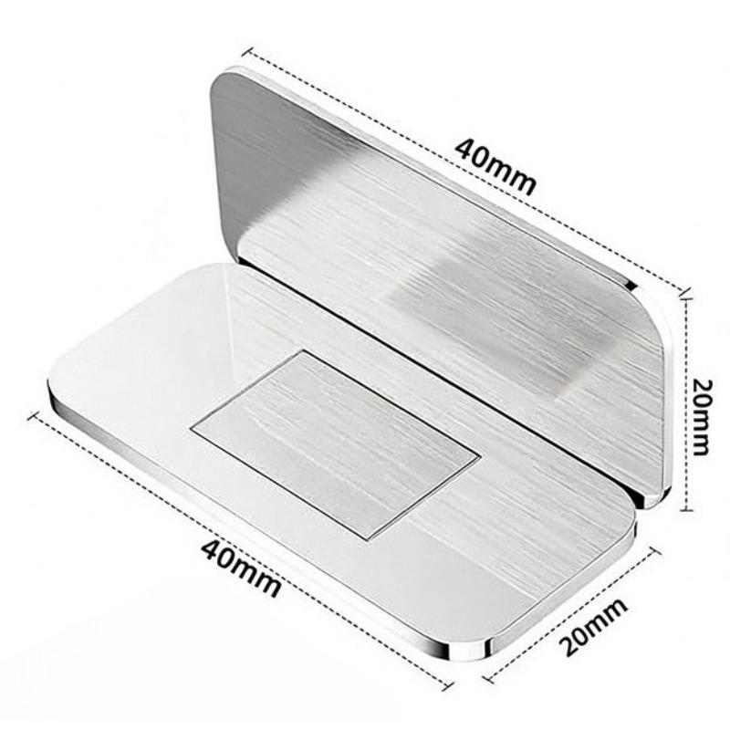 20Pcs/10Sets Ultra-Thin Magnetic Cabinet Catch, No-Drill Adhesive Mount for Kitchen Wardrobe Drawer, Strong Hold Rustproof