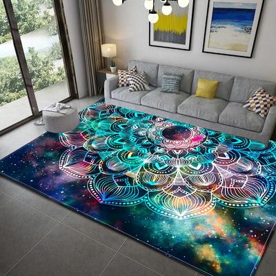 Χαλιά Boho Decor Αντιολισθητικά σε στιλ Mandala Πολύχρωμο λουλουδάτο χαλάκι πατάκι Σαλόνι Πατάκι δαπέδου Κουζίνα Σαλόνι Υπνοδωμάτιο Μοκέτα