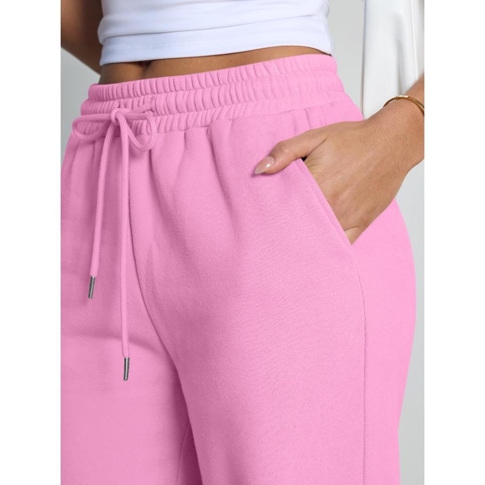 Gerade Weiter Bein Lockere Hose Damen Mode Frühling Sommer Baggy Jogginghose Hohe Taille Lässig Straßenhosen Schicke Hosen