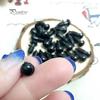 100 Schwarze Spielzeugaugen 6-14mm für Teddybär-Puppen