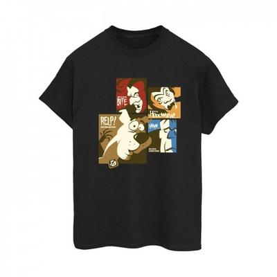 Womens/Ladies Squares Cotton Boyfriend T-Shirt