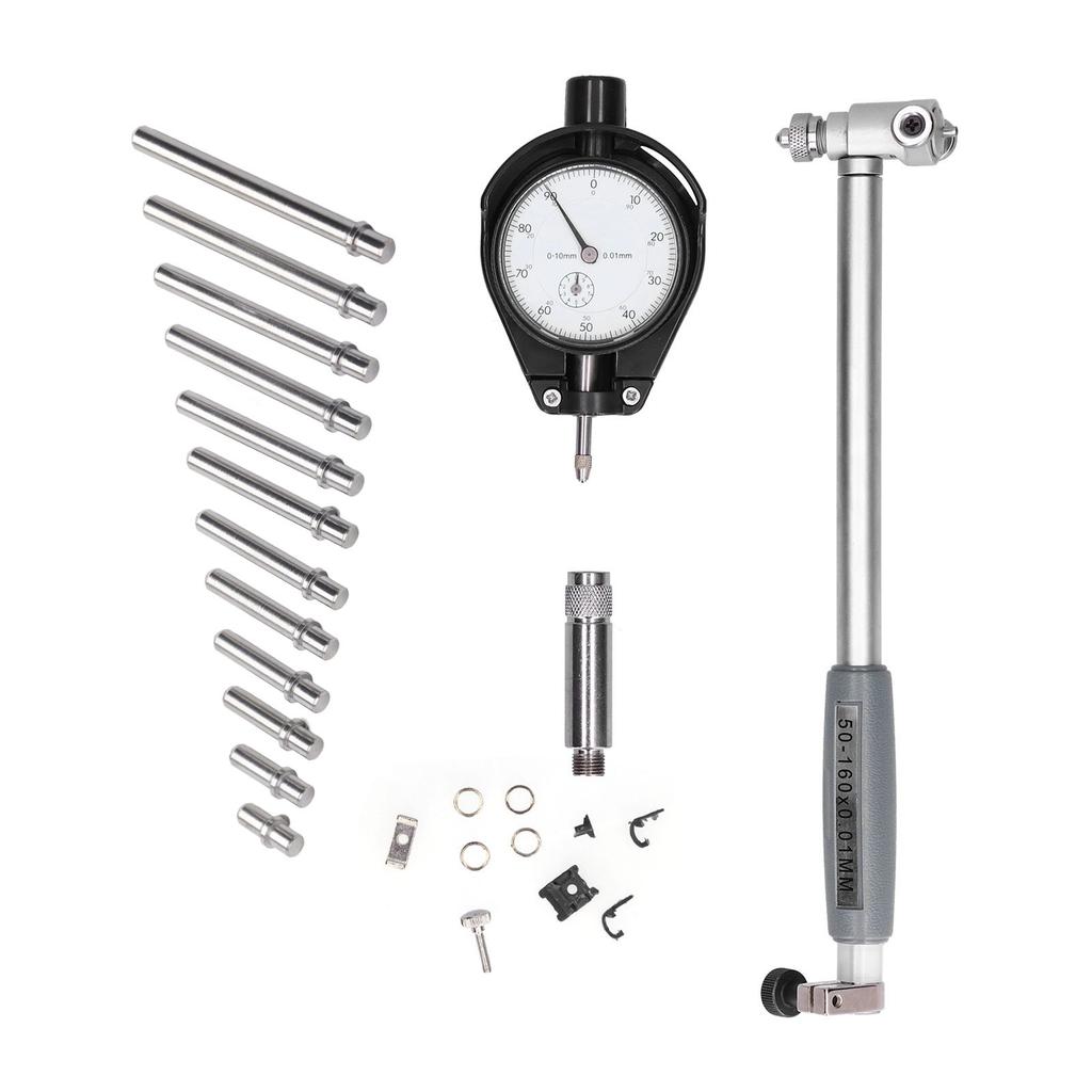 Messuhr-Set 0,01 mm Genauigkeit Aluminiumlegierung Messwerkzeug mit 50?160mm Bereich