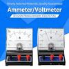 Physics Classroom Demonstration Ammeter Double Ranges 0.6A-3A Easy Read Pointer Dials Design Educational Voltage Tester