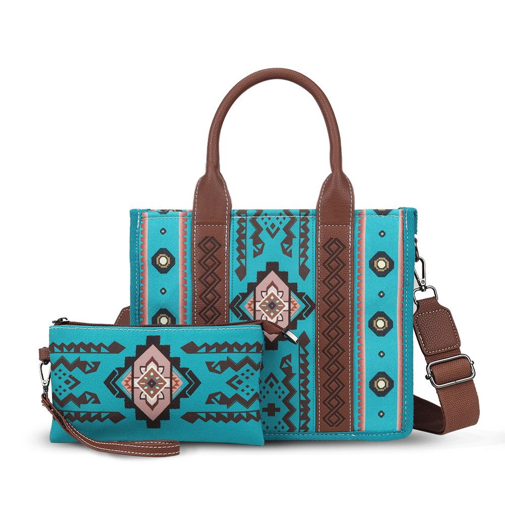 Bohemian Ethnic Style Women's Bag, Canvas Bag, Large-capacity Tote Buns, Mother Bag, Single-shoulder Crossbody