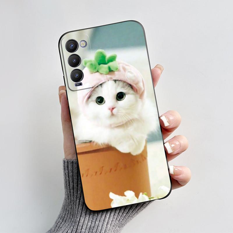 For Tecno Camon 18P Phone Case Shockproof Cover Cute Cartoon Love Heart Soft Funda For Tecno Camon 18 Premier Camon18 18i Bumper