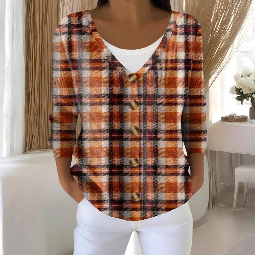Women's Fashion Long Sleeve Christmas Snowman Snowflake Print Jacket Cardigan