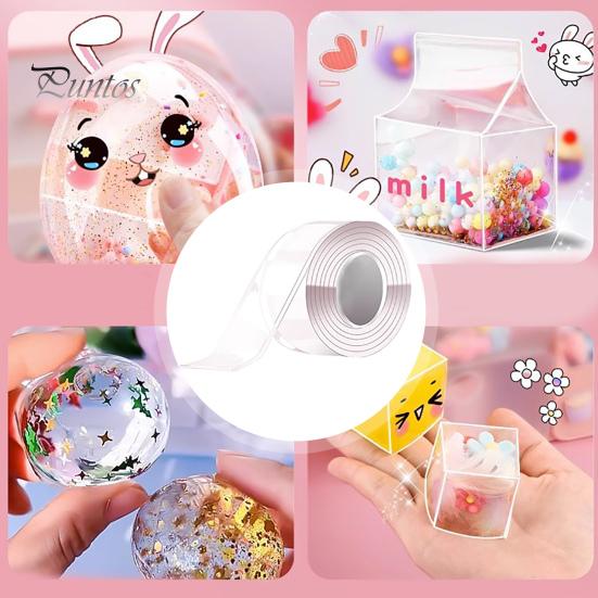 Bandă Baloane Elasticitate Ridicată 1 Set 300CM Jucărie Nano cu Baloane, Stickere Farmec, Gonflator, Pensetă DIY, Adeziv, Kit Amuzant pentru Ameliorarea Stresului și Meșteșuguri Copii