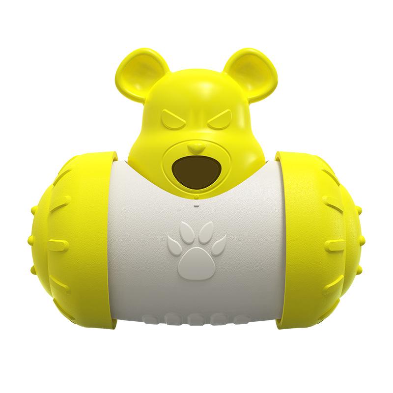 Anti-Tip Treat Dispenser Dog Toy - Interactive Pet Feeder