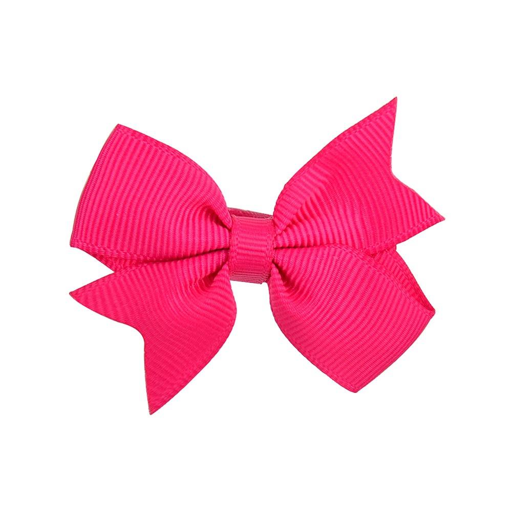 1PC nowy śliczny solidna wstążka Bowknot spinki do włosów dla dziewczynek ręcznie robione kokardki szpilka Barrettes nakrycia głowy akcesoria do włosów dla dzieci