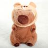 2325Cm Hat Kapibara Doll Plush Simulation Capibara Anime Fluffty Toy Cute Doll Stuffed Animals Soft Doll Plush Christmas Gifts