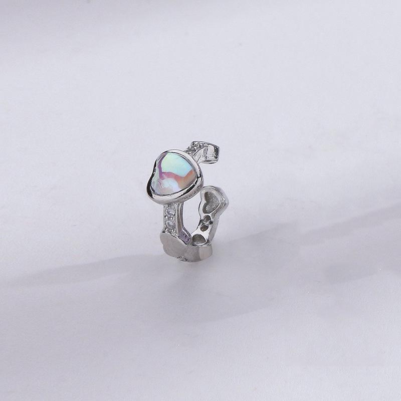 Clipsuri de urechi elegante cu zirconiu în formă de val: Stil european și american, nu este nevoie de piercing