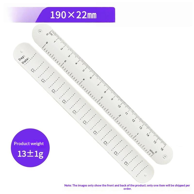

1Pc Waterproof Erasable Silicone Wristband with Scale Reusable Writeable To-Do List Wrist Strap Memory Aid for Forgetful Elderly