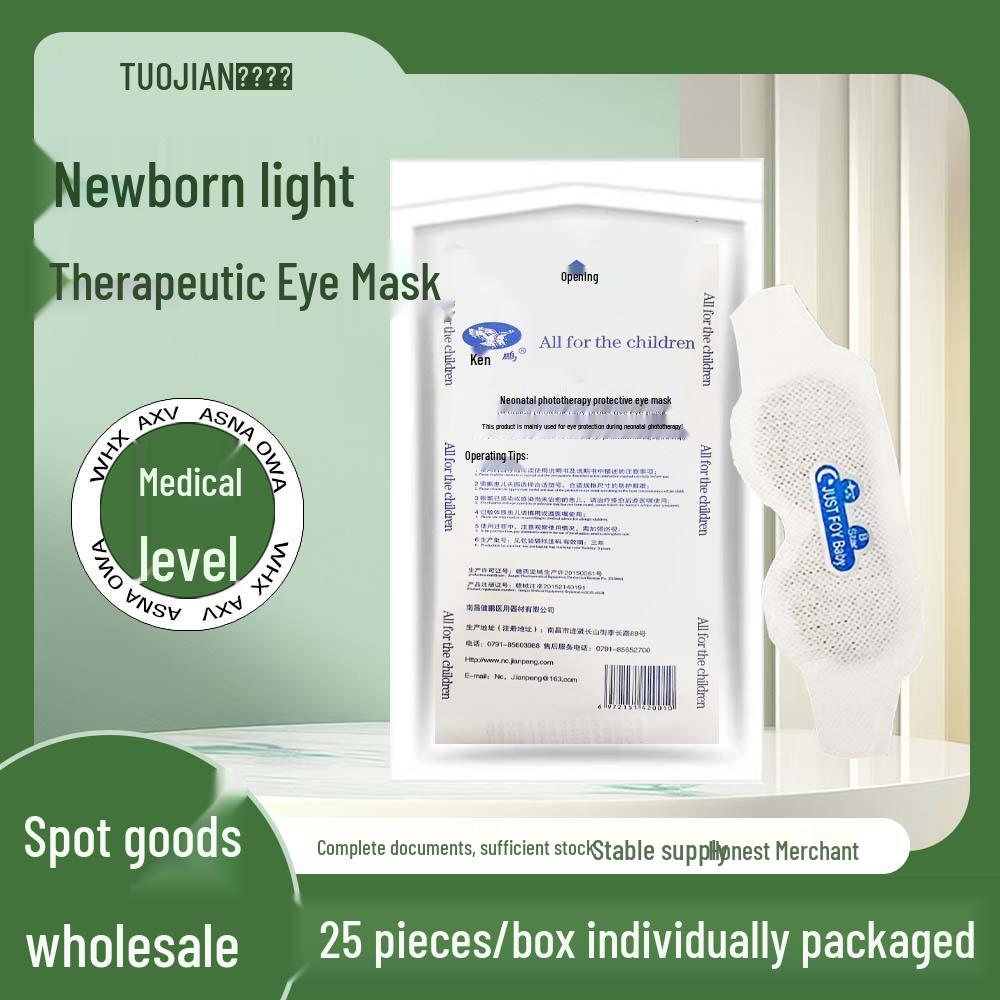 Jianpeng Novorozenecká fototerapie oční maska - 4 styly, ochrana proti modrému světlu, jednorázová