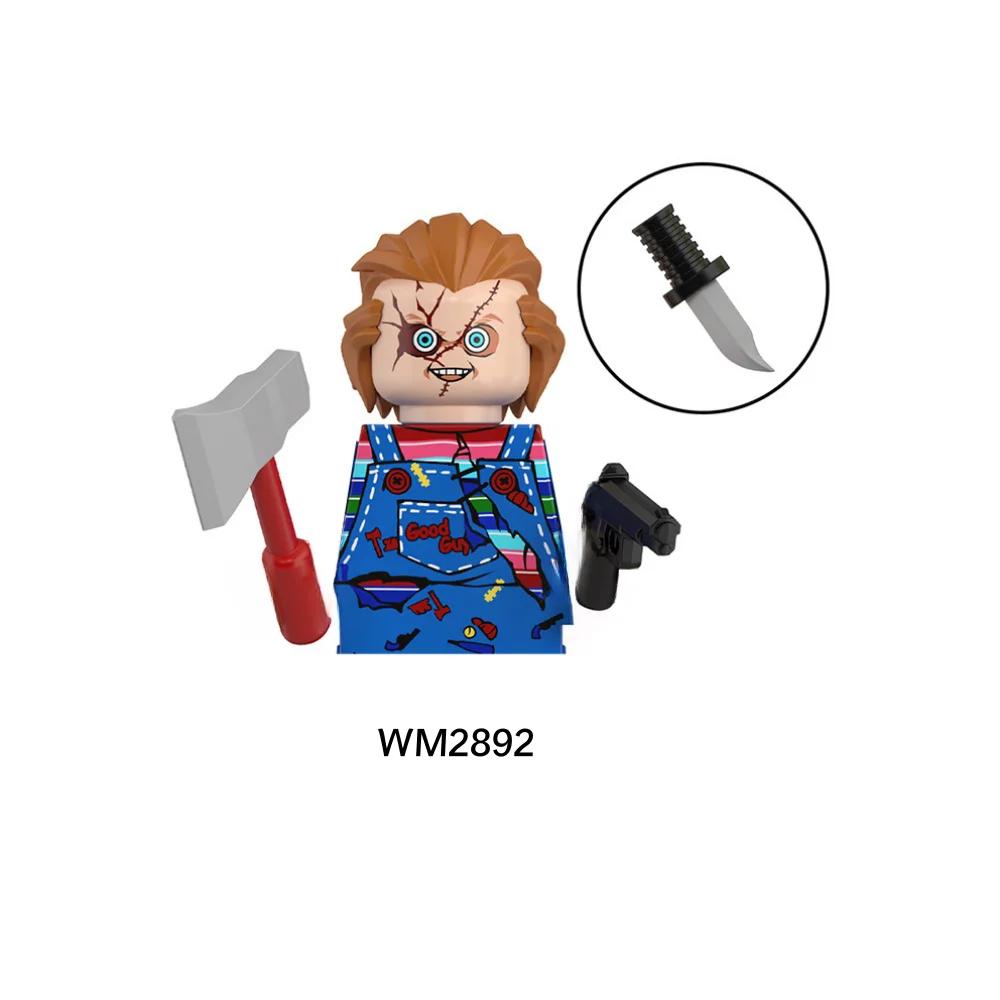 Horror Movie Action Figure Building Blocks Halloween Character M3gan Nun Ash Terrifier Action Figure Building Blocks Toys Gifts