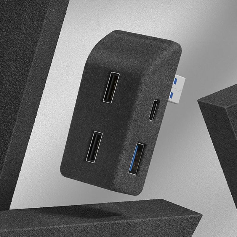 High Speed Charging Hub Glove Box Docking Station Central Control Splitter Adapter Car Accessories Easy to Install