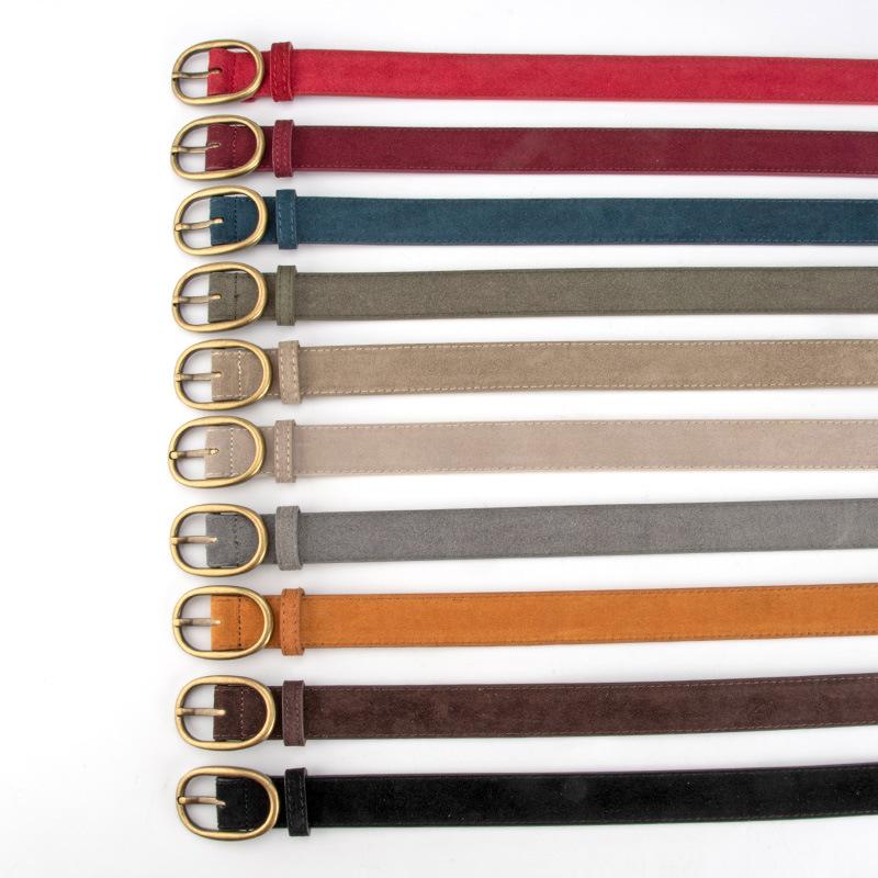 Retro Women'S Belt Trendy With Matte With Jeans Decorative Leather Belt Women