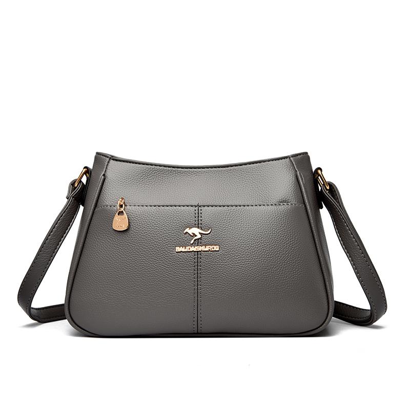 Geantă crossbody la modă pentru femei, geantă de umăr casual retro, textură din piele moale, simplitate la modă pentru femei, trend european retro