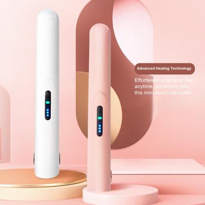 Mini bukle makinesi saç düzleştirici 3 Sıcaklık Kablosuz USB Şarj Edilebilir Hızlı Isıtma Saç Bigudi Seyahat Curling