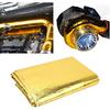 Heat Barrier Reflect Sheet, Self Adhesive High Temp Heat Wrap, Heat Reflective Adhesive Backed Roll, Thermal Insulation Blanket for Automotive Hose ,