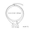 A-Z Letter Initial Anklet For Women Silver Color Initial Heart Anklet Bracelet Leg Chain Beach Party Travel Foot Jewelry