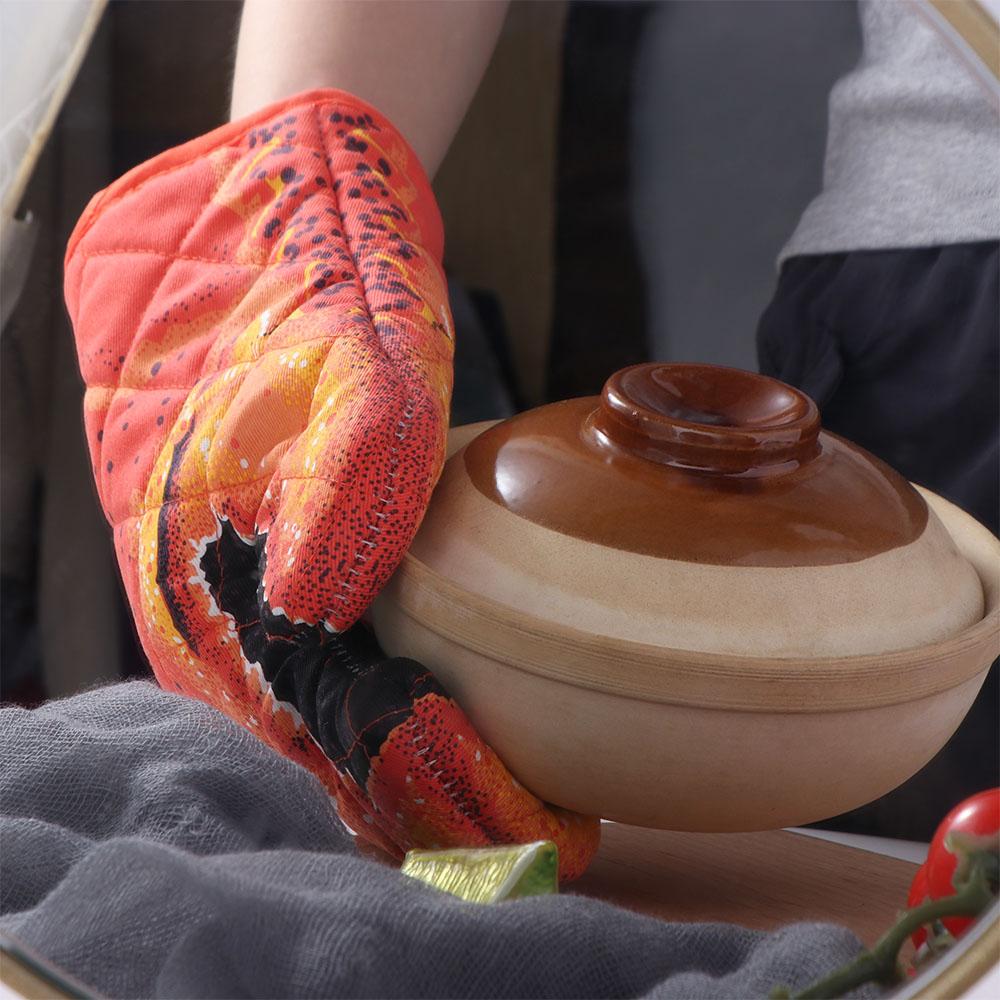 Thickening Crab Shape Oven Gloves Versatile Oven Mitt Kitchen Accessories Heatproof Mitten  Kitchen