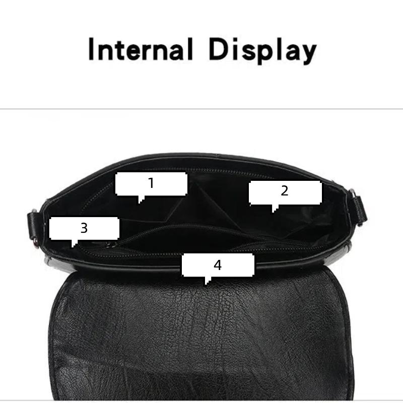 Damen Neue Umhänge-Schultertasche Weiche PU-Ledertextur Tasche Modische Kleine Quadratische Tasche Mama Klappe Handtasche