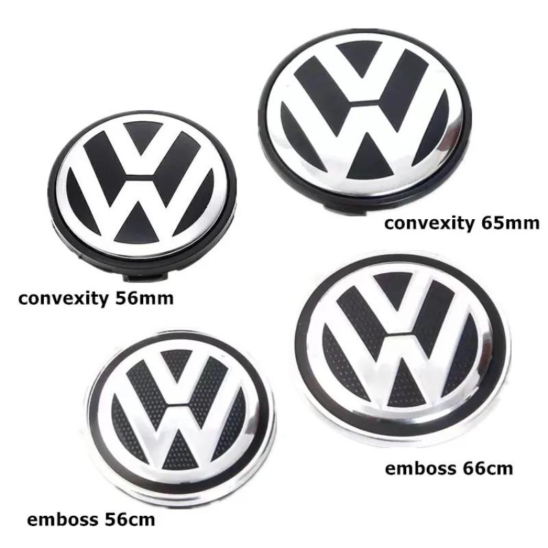 Valve Stems Caps 4PCS 56mm 65mm Car Wheel Center Hub Caps Cover For VW Volkswagen Golf Polo Passat Touran Jetta Accessories BHN1