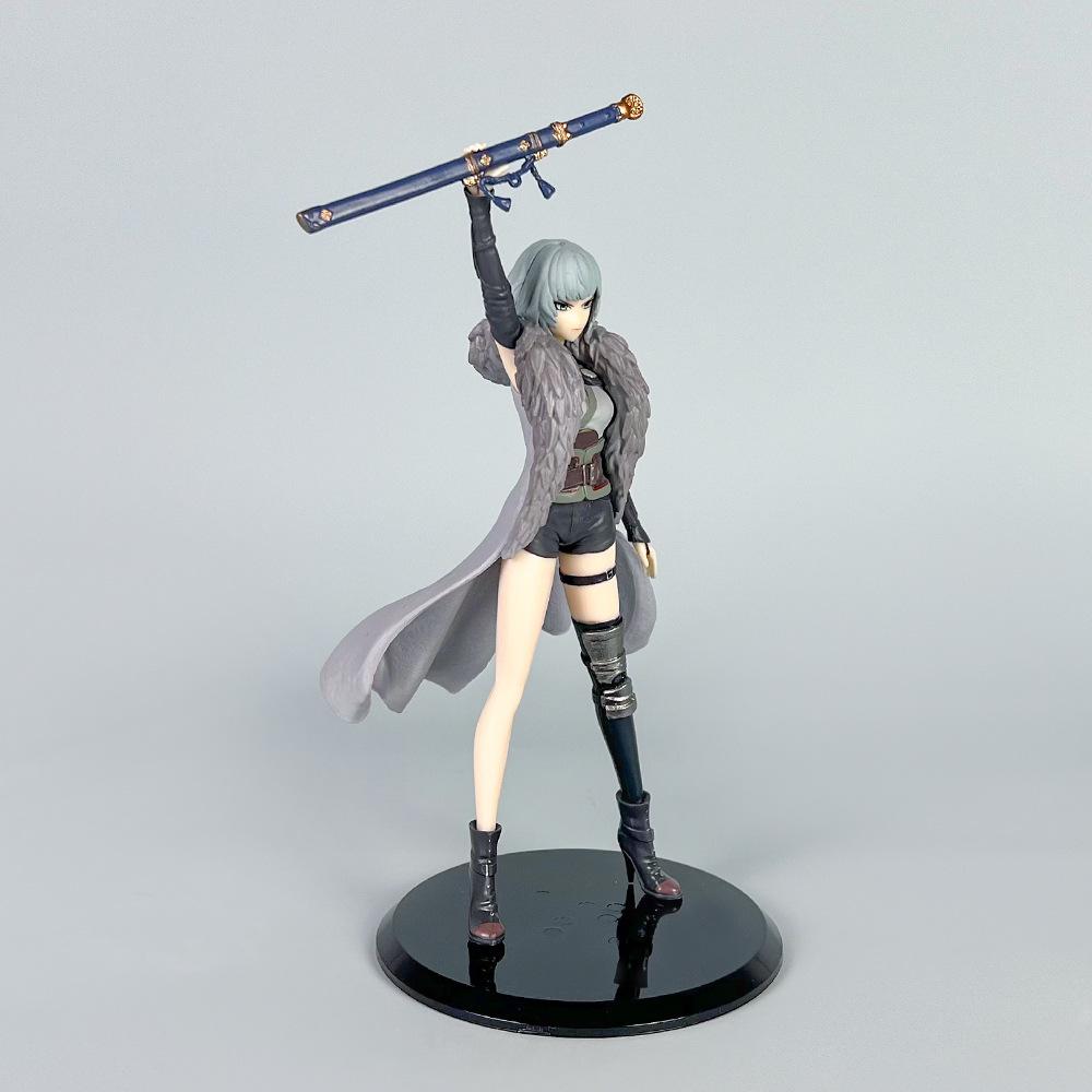 22cm Anime Bai Yuekui Figure Standing Raising Figure Model Toy Gift Collection Decoration PVC Doll