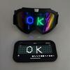 Ochelari LED Bluetooth Text și Modele DIY Petrecere Dans DJ Cosplay Recuzită Ochelari Soldat Futuristic Ochelari Negri Iluminați