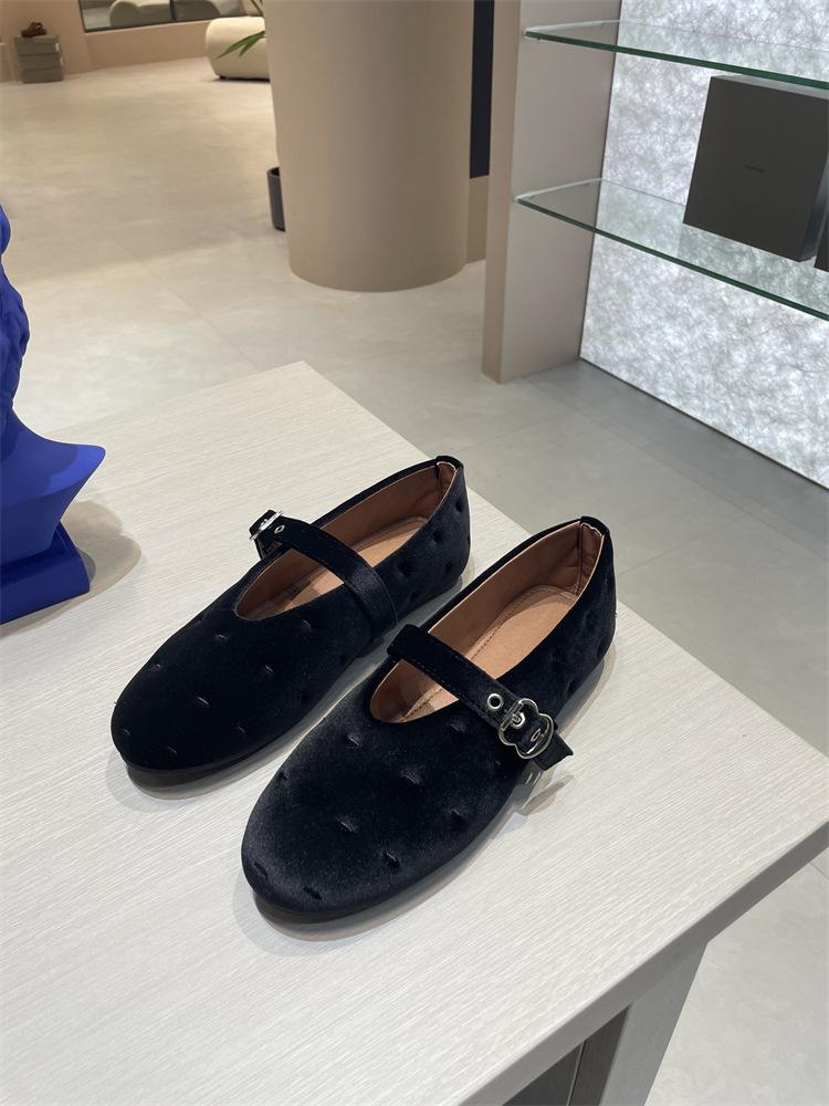 

Cowhide version~ Autumn and Korean version of the new niche design retro style flat Mary Jane shoes children s square head shallow mouth single shoes 40