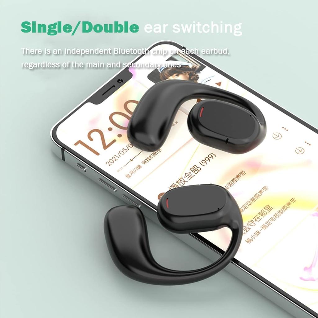 Open Ear Headphones Wireless Bluetooth Air Bone Conduction Headphones Head Set Bluetooth Open Ear Bone Conduction Earbuds Headset Conducting
