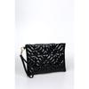 Black Patterned Portfolio Clutch Bag 25x19 Cm