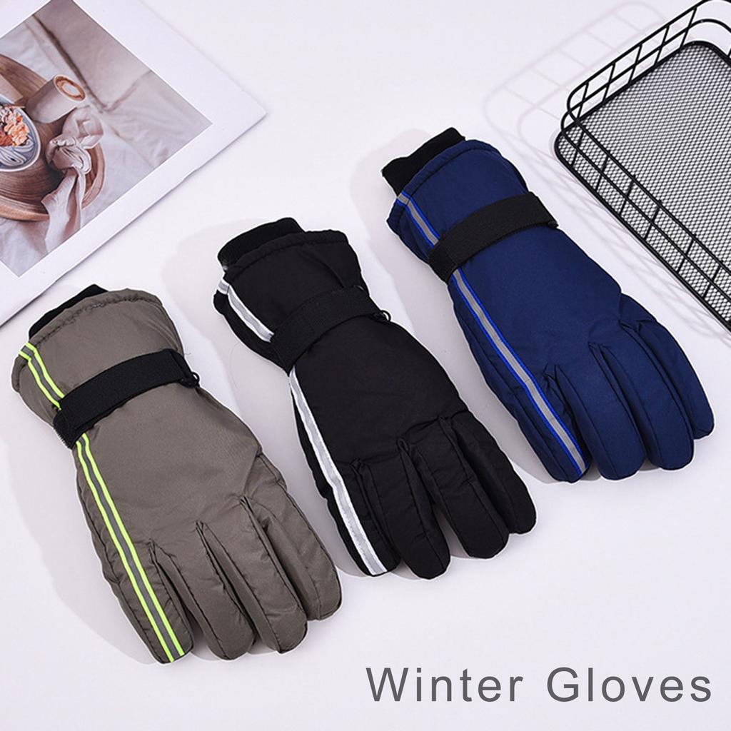 Warm Gloves for Women Men Waterproof Winter Activity Hand Gloves for Mountainclimbing Thickened Fleece Hand Protectors
